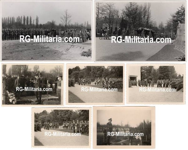 Original WW2 German Photo - Luftwaffe funeral at the Oosterbegraafplaats, Amsterdam (1942)