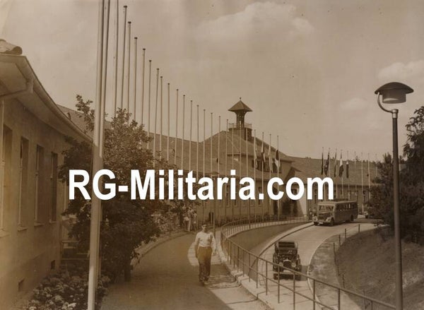 Original WW2 German Press Photo - Olympics, Olympic Games village, Berlin (1936)