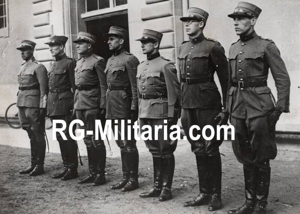 Original WW2 German Press Photo - Olympics, Olympic Games, Swiss Olympic pentathlon team, Berlin (1936)