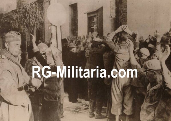 Original WW2 British Press Photo - Found footage of the raid on the Jewish Ghetto in Warsaw (1942)
