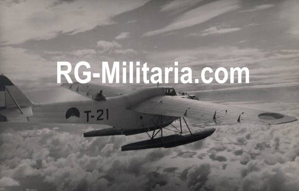 Original WW2 Dutch LVA Photo - Fokker T.IVa, T-21, Dutch Indies
