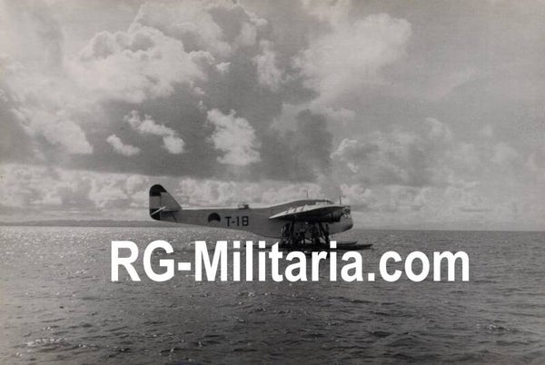 Original WW2 Dutch LVA Photo - Fokker T.IVa, T-18, Dutch Indies
