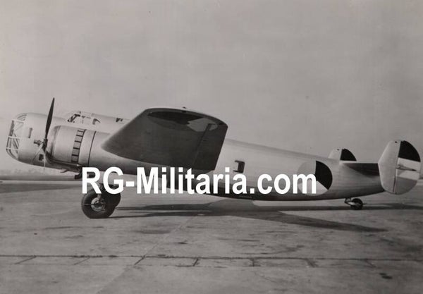 Original WW2 Dutch LVA Photo - Fokker TV T5 bomber airplane ''850'' without camouflage paint at the Fokker Factory, Amsterdam