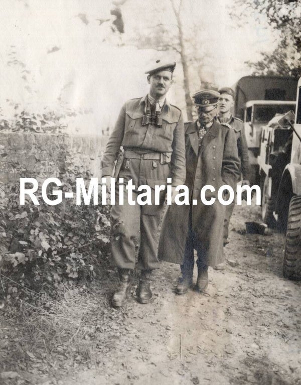 Original WW2 British Press Photo - Operation Wellhit, Captured POW general Ferdinand Heim, Battle of Boulogne (1944)