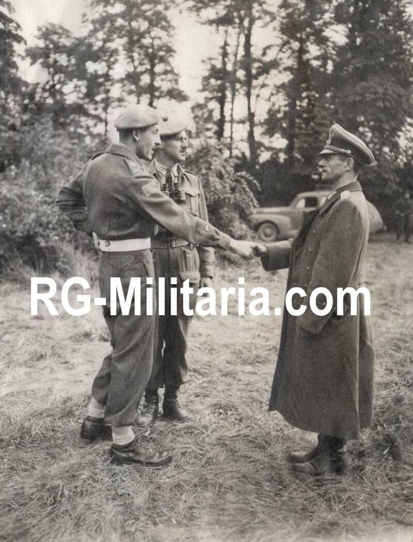 Original WW2 British Press Photo - Operation Wellhit, Captured POW general Ferdinand Heim, Battle of Boulogne (1944)