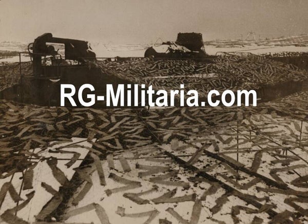 Original WW2 German Press Photo - Traincanon on an Atlantikwall bunker (1944)