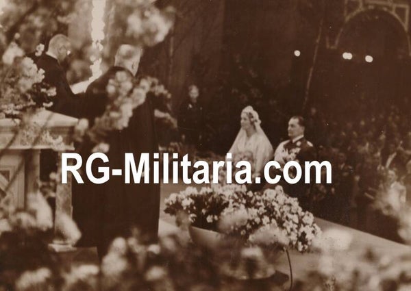 Original WW2 German Press Photo - Marriage of Hermann Göring (1935)