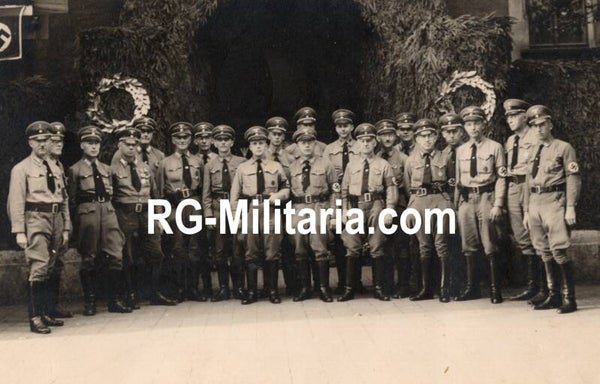 Original WW2 German Photo - SA brownshirts and NSDAP soldiers during the Reichsparteitag in Nürnberg (1938)