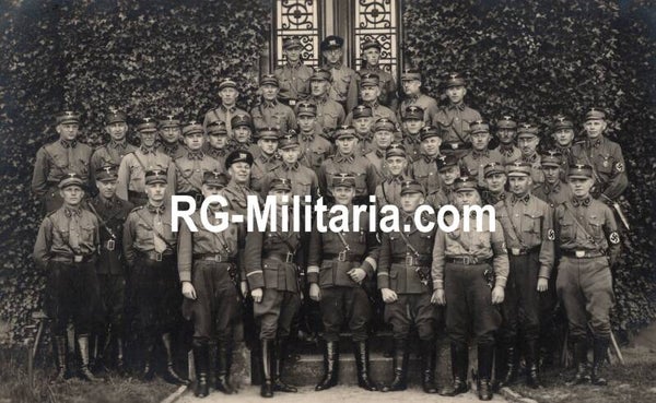 Original WW2 German Photo - SA brownshirts and NSDAP officials, Hoppe Achim