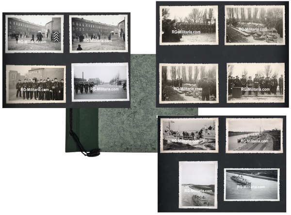Original WW2 German Photo Album - Kriegsmarine Minesweeper unit Rotterdam, Crooswijk, Holland (1940)