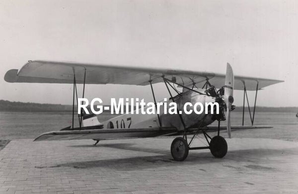 Original WW2 Dutch Photo - LVA Luchtvaartdienst Fokker SIV, S4 ''107'', Soesterberg
