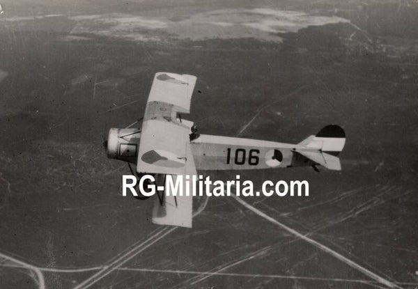 Original WW2 Dutch Photo - LVA Luchtvaartdienst Fokker SIV, S4 ''106''