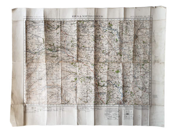 British map - Ripon and northallerton 1940