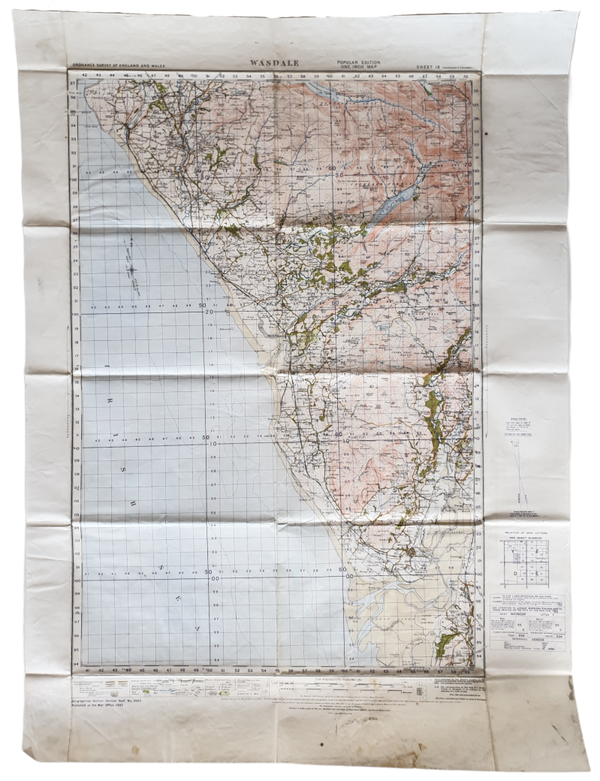 British map - Wasdale 1939
