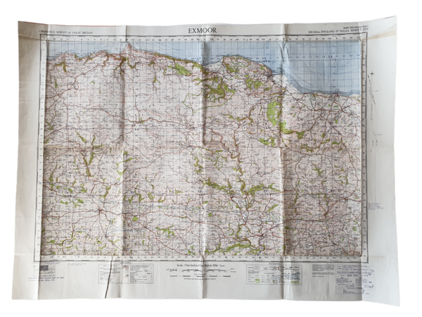 British map - Exmoor 1940