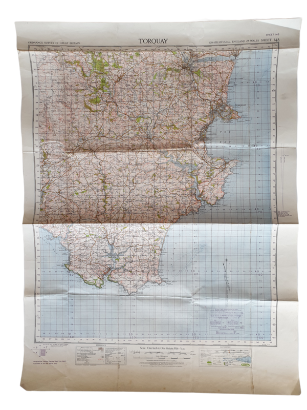 British map - Torquay 1940