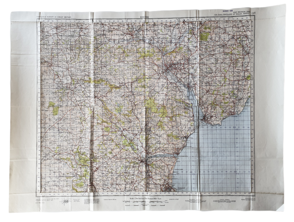 British map - Exeter 1942