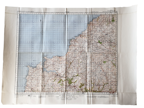 British map - Bodmin 1941