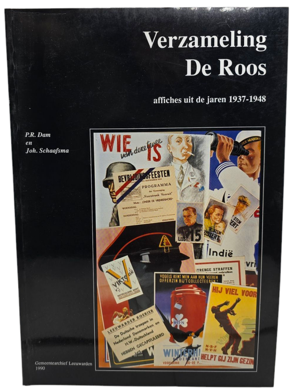 Original Dutch Book - Dutch poster catalog, Verzameling De Roos, P. R. Dam (1990)