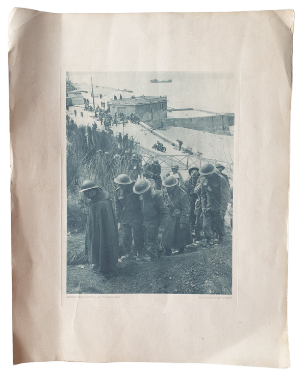 Press photo English soldiers in Dunkirk 1940