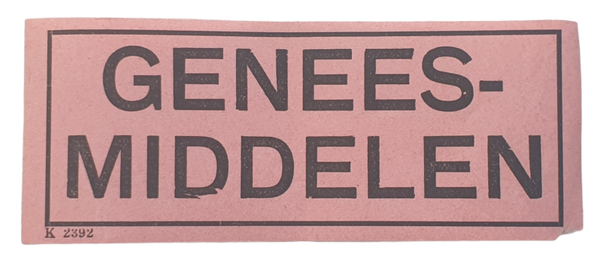 Sticker ''Geneesmidddelen''