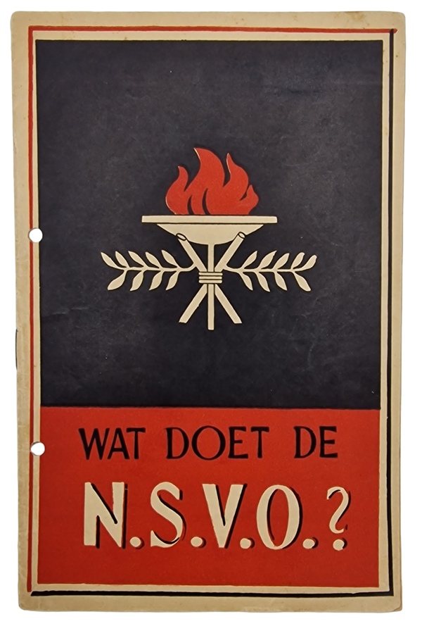 Original WW2 Dutch Collaboration NSB Brochure - Wat doet de NSVO (1941)
