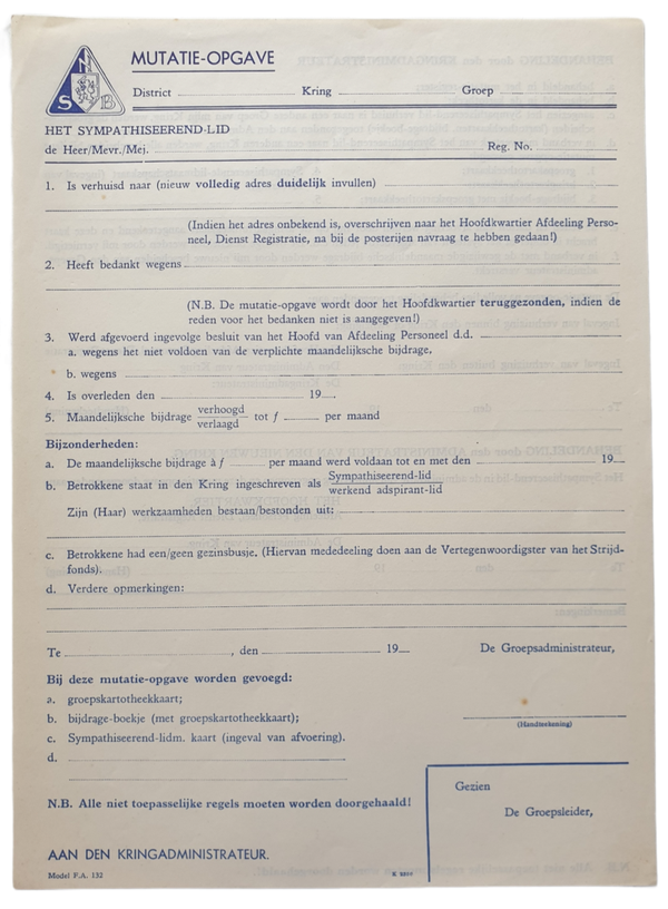 Unused NSB payment statement
