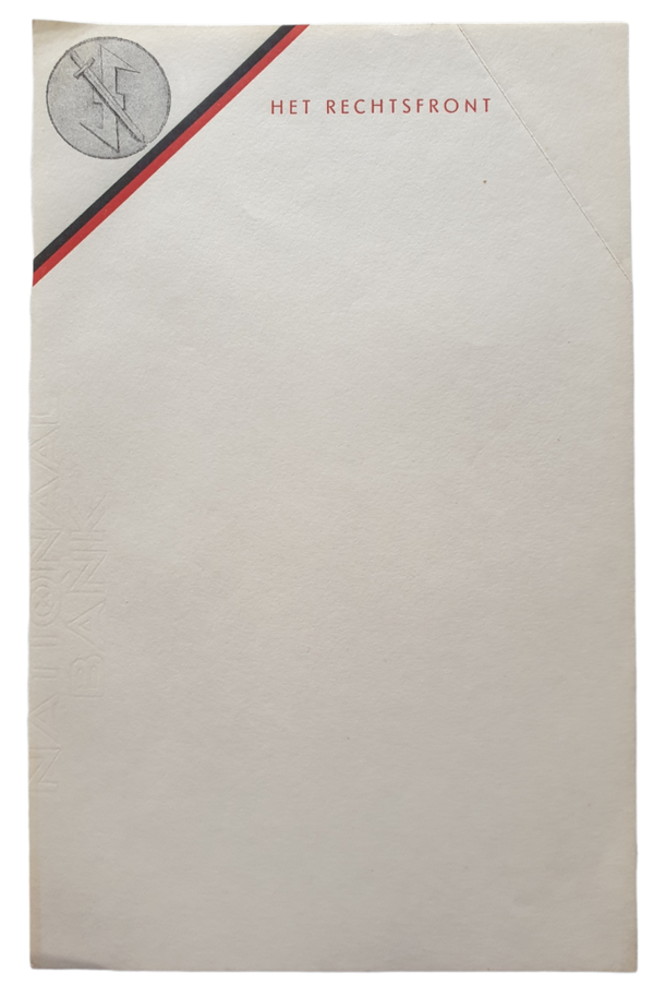 NSB ''Het rechtsfront'' writing paper