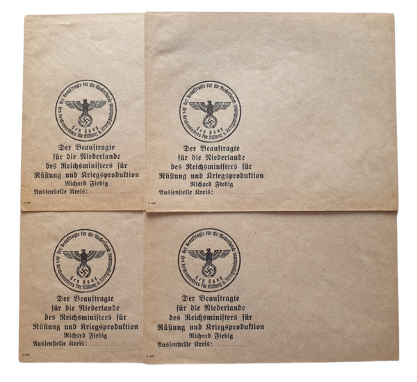 Reichsminister für Rüstung und Kriegsproduktion Richard Fiebig envelope