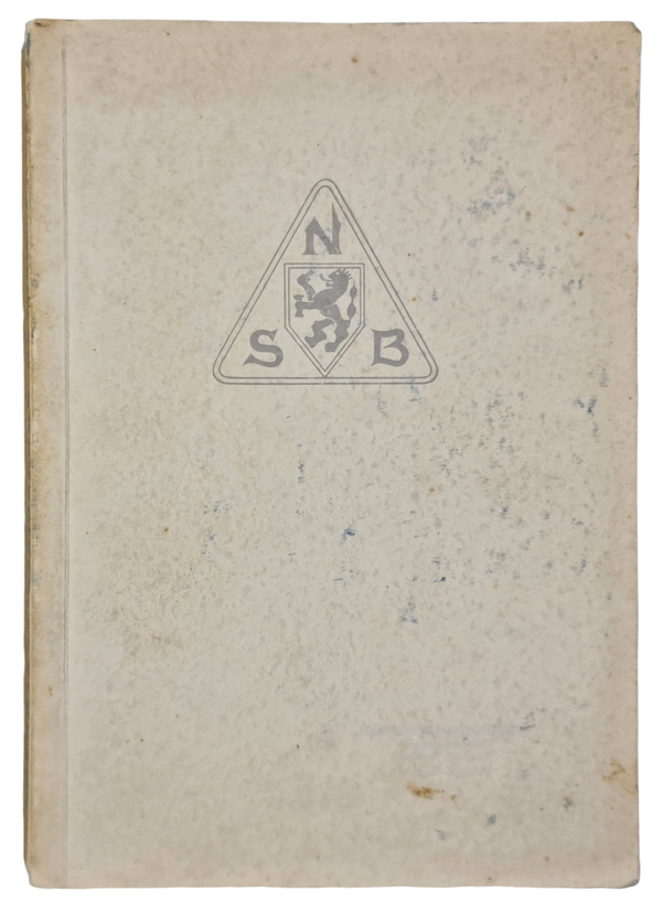 Original WW2 Dutch Collaboration NSB Book - Voordrachten Burgemeesterscursus der NSB, Mayor class, The Hague (1941)