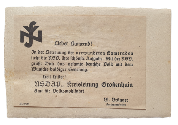 Document - NSV Volkswohlfahrt kreis Grossenhain