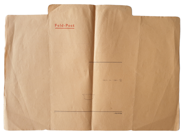 Unused fieldpost letter with K number