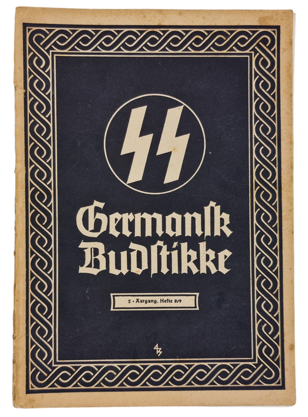 Original WW2 Danish Waffen SS Brochure - SS Germansk Budstikke 2nd year No. 8/9 (1942)