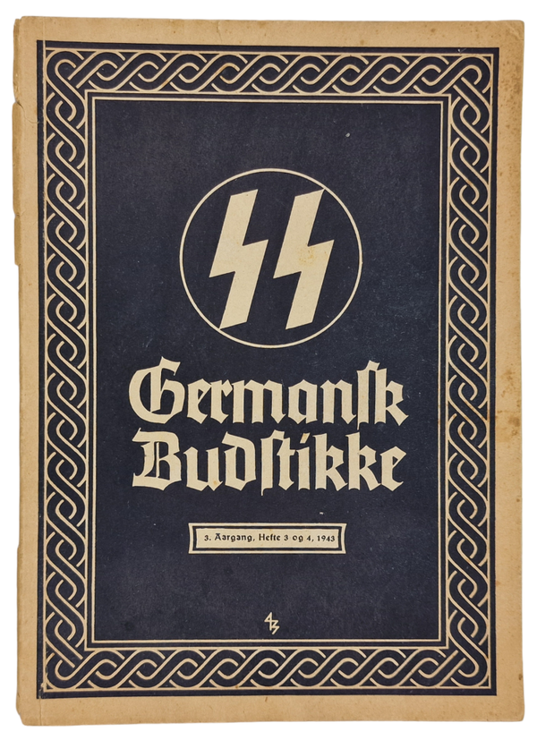 Original WW2 Danish Waffen SS Brochure - SS Germansk Budstikke 3th year No. 3/4 (1943)