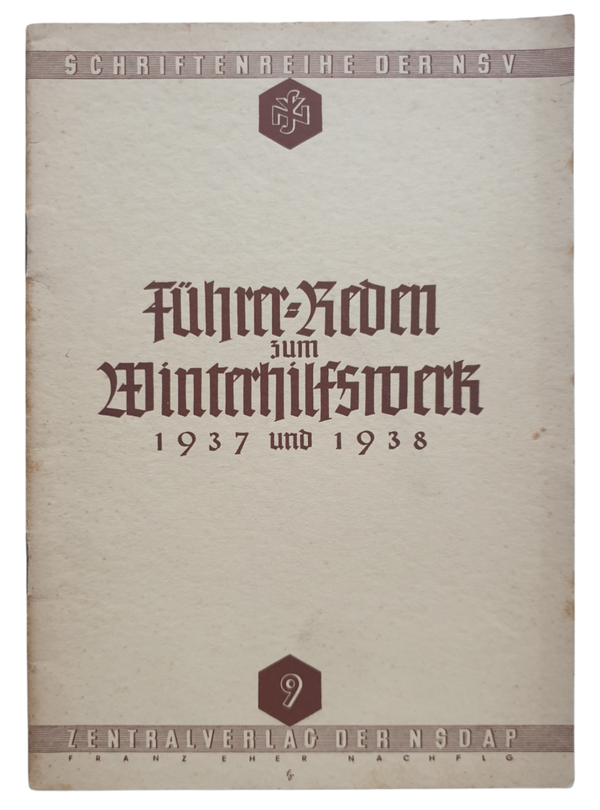 Brochure - Führer Reden zum Winterhilfswerk 1937 und 1938