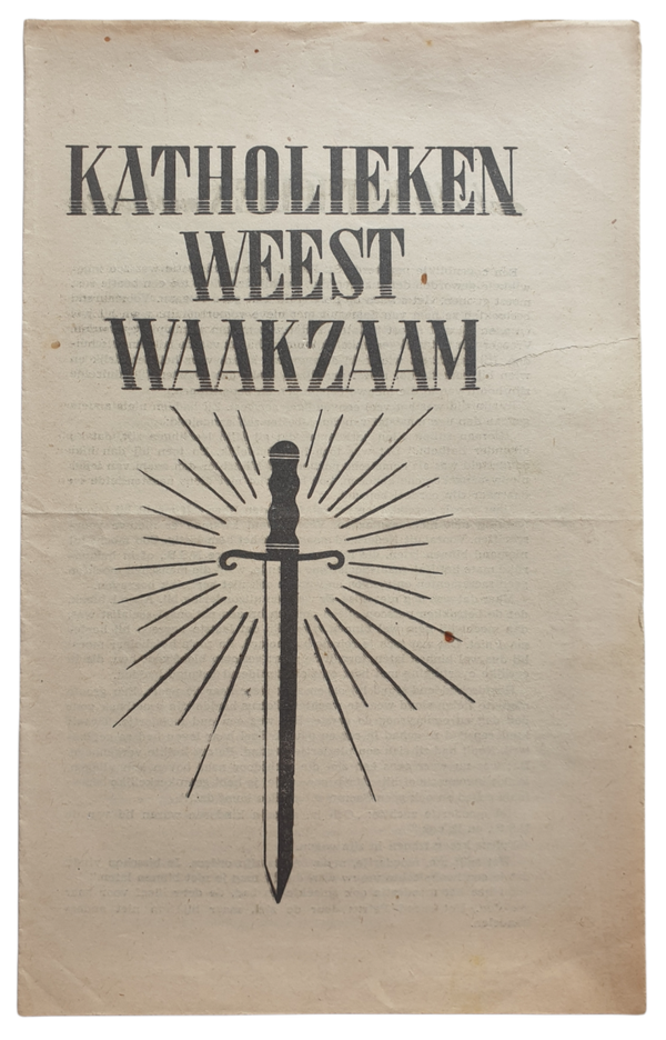 NSB flyer - Katholieken weest waakzaam