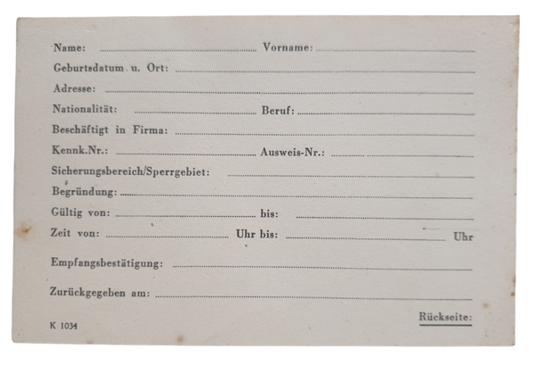 Document - Infocard civilian