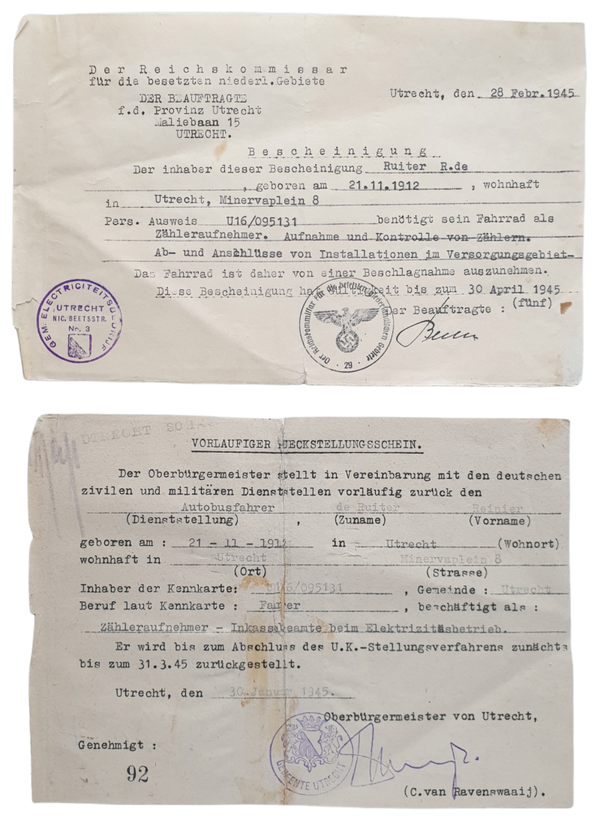 Document set - Utrecht ausweis bus driver