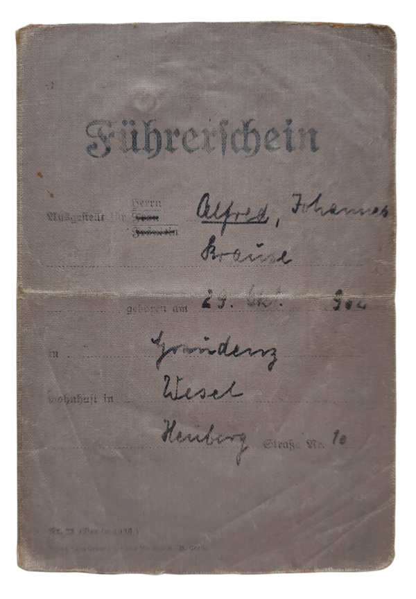 Führerschein - Wesel (1937)