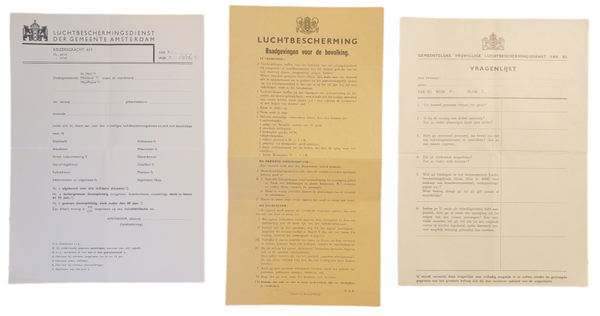 LBD - Luchtbeschermingsdienst Amsterdam ''Raadgevingen voor de bevolking'' set