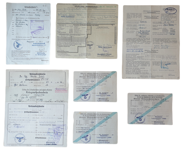 Document set German soldier Sanitäter feldpostnr. 29332