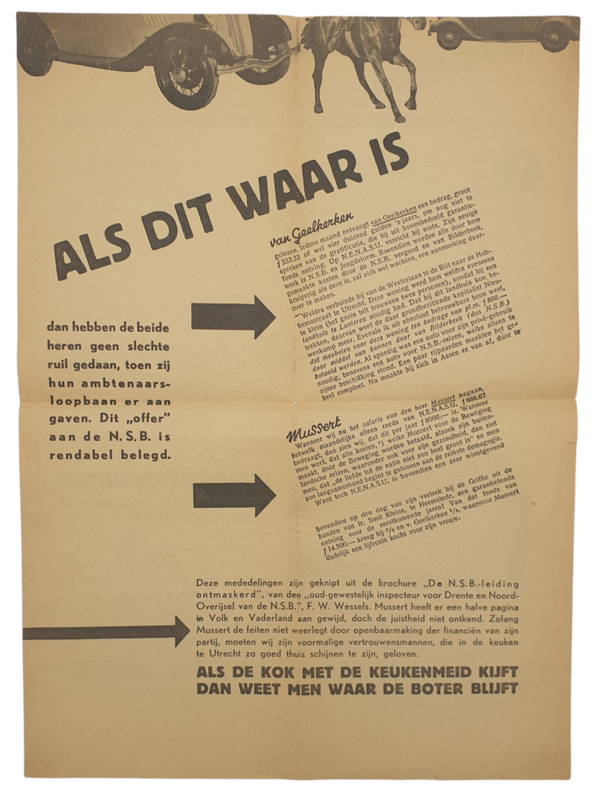 NSB flyer - Als dit waar is (1936)