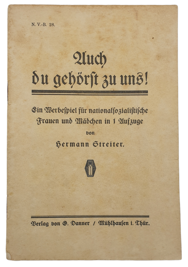 Brochure - HJ Hitler Jugend Auch du gehörst zu uns!, Hermann Streiter