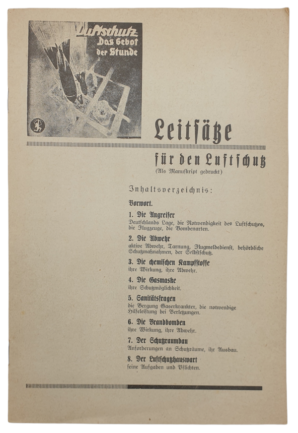Brochure - Leitfässe für den Luftschutz