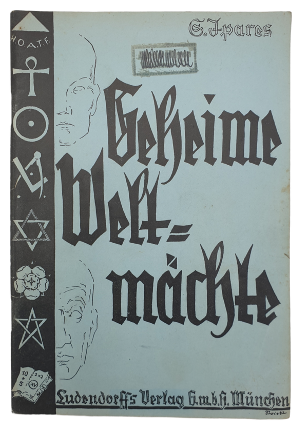 Brochure - Geheime Weltmächte, S Ipares (1936)