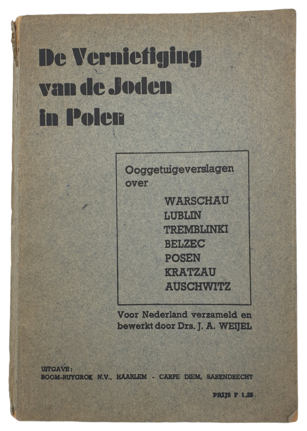 Book - De Vernietiging van de Joden in Polen, J. A. Weijel