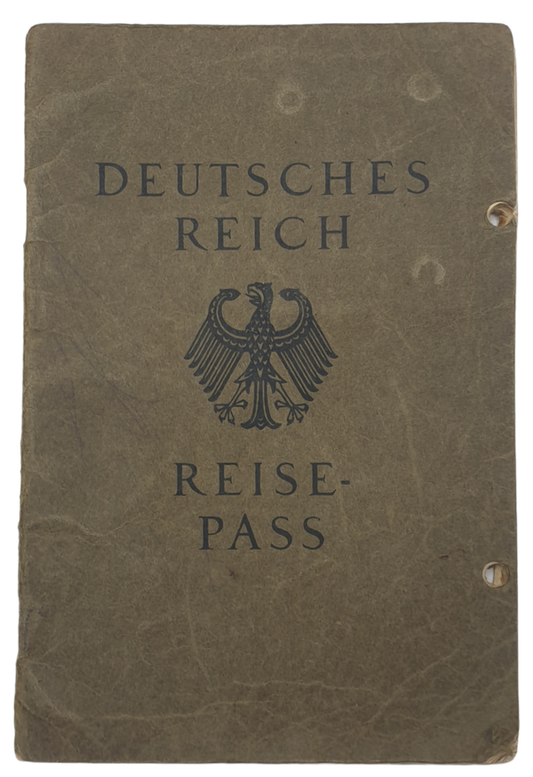 Original WW2 German Document - Deutsches Reich Reisepass (1936)