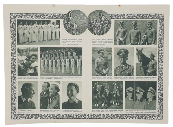 Original WW2 German Document - XI Olympiade Berlin Olympic Games photo report (1936)