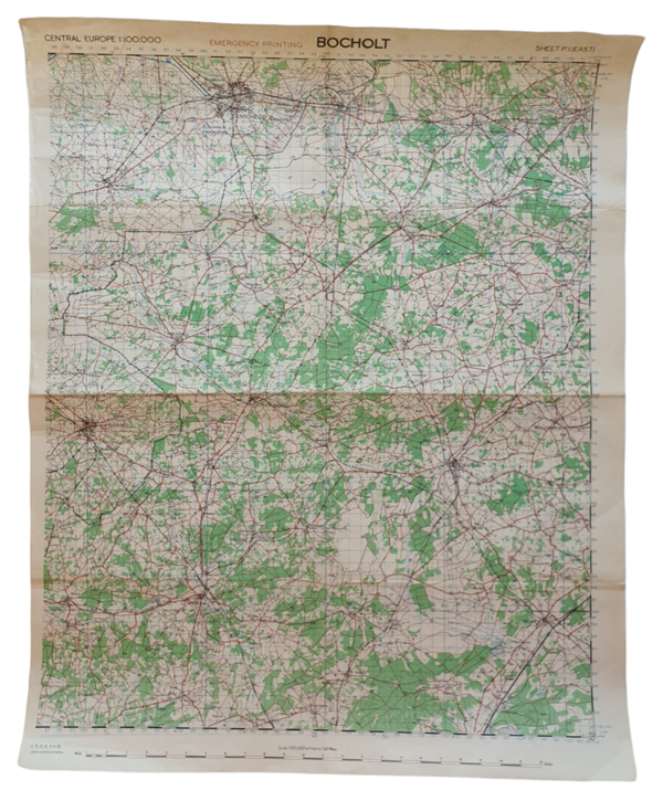 Original WW2 British Map - Bocholt (1944)