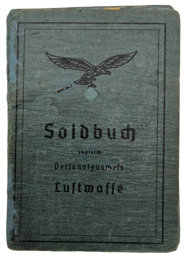 Original WW2 German Document - Soldbuch Luftwaffe cover